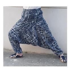 Pantalon sarouel pour hommes en coton à motifs – KazaGoods-Home